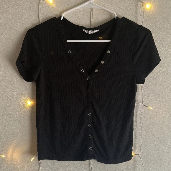 Bundle of 5 Ribbed Button Down T-Shirts - Picture 4 of 6